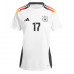 Deutschland Florian Wirtz #17 Fußballbekleidung Heimtrikot Damen EM 2024 Kurzarm